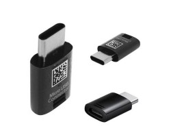 Univerzális adapter MicroUSB > Type (USB-C) (microUSB - Type-C, OTG, adatátvitel és töltés) fekete